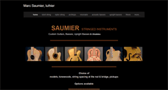Desktop Screenshot of marcsaumierluthier.com