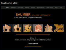 Tablet Screenshot of marcsaumierluthier.com
